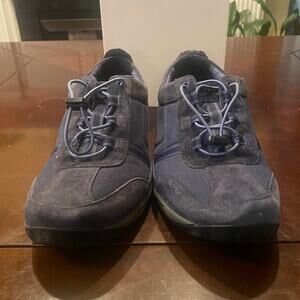 Dansko Helen Leather Athletic Sneaker Shoes Blue Lace Up Women's Size 41 EUR